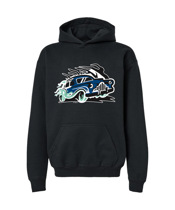 Eerie Wearies Black Roadster Youth Hoodie *NEW*