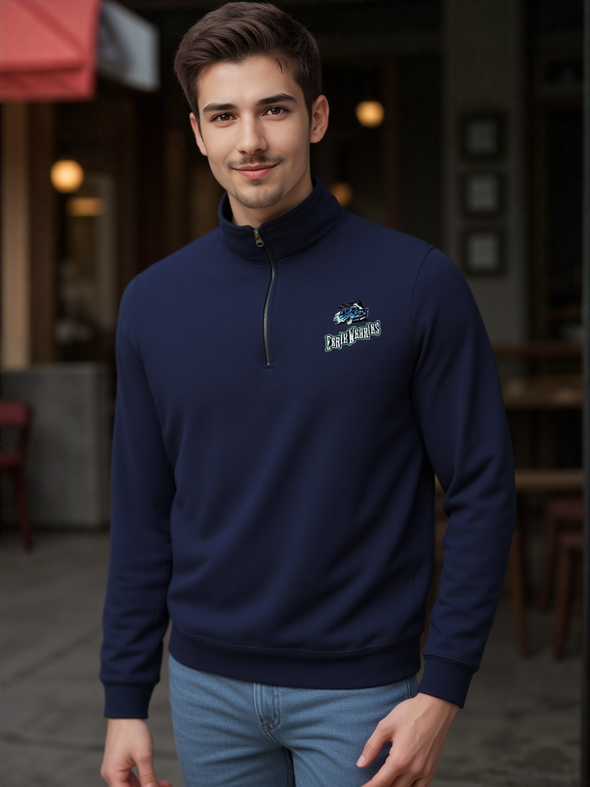 Eerie Wearies Oxford Navy 1/4 Zip Sweatshirt *PRE-ORDER* (EXPECTED TO ARRIVE IN A FEW WEEKS)