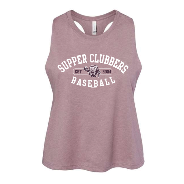 Wisconsin Supper Clubbers Orchid Nunnery Ladies Crop Tank