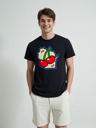 Wisconsin Supper Clubbers Black State T-Shirt