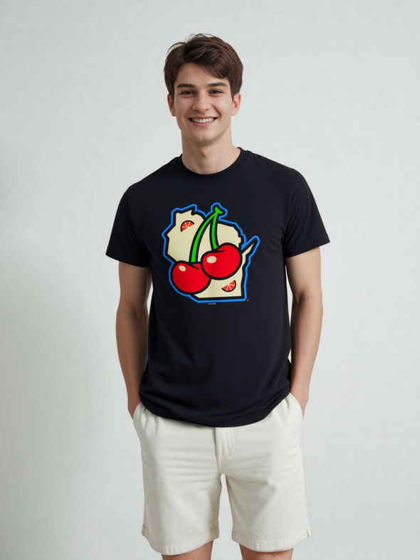 Wisconsin Supper Clubbers Black State T-Shirt